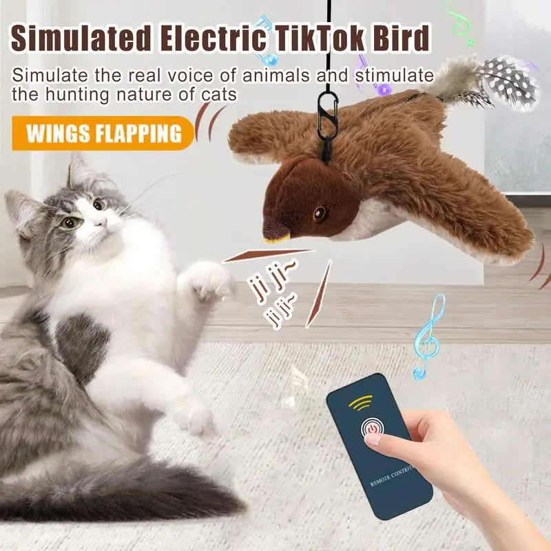 Cat Touch Activated Flapping Bird
