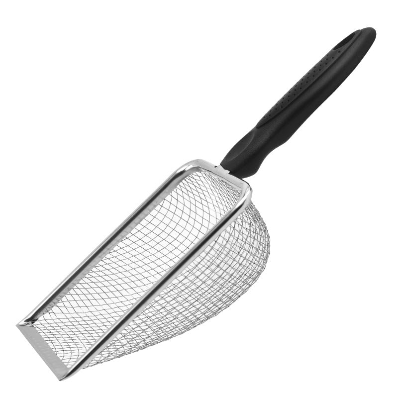 Stainless steel cat litter spatula, all hole bentonite mineral sand rutin chicken spatula, filter screen spatula for pets