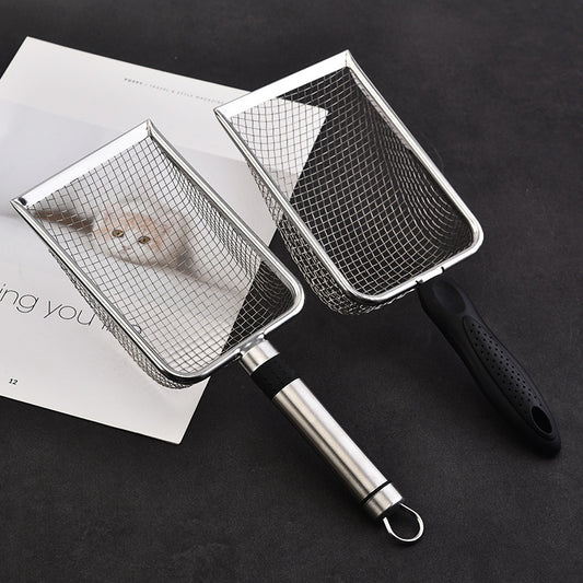 Stainless steel cat litter spatula, all hole bentonite mineral sand rutin chicken spatula, filter screen spatula for pets