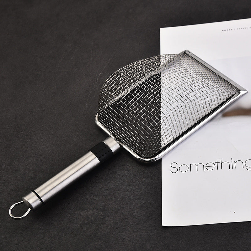 Stainless steel cat litter spatula, all hole bentonite mineral sand rutin chicken spatula, filter screen spatula for pets