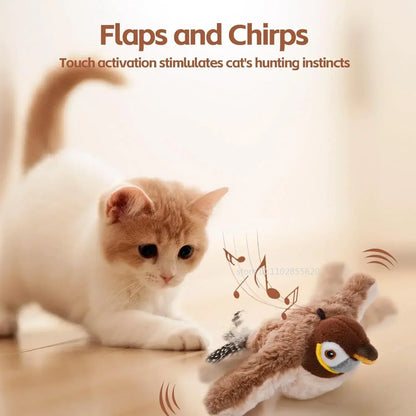 Cat Touch Activated Flapping Bird